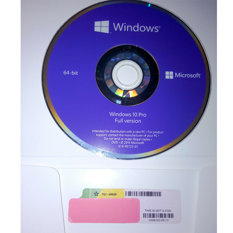 Online Activation Microsoft Windows 10 Pro 64 Bit System Builder OEM