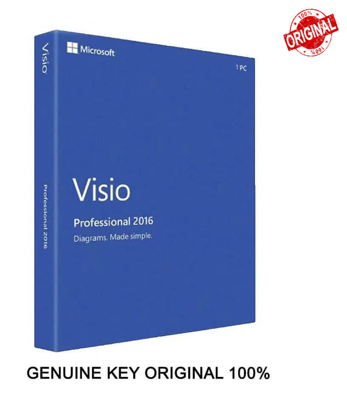 ESD MS Microsoft Office Visio Professional 2016 Digital Key For Windows Microsoft Visio Professional 2019 Factory